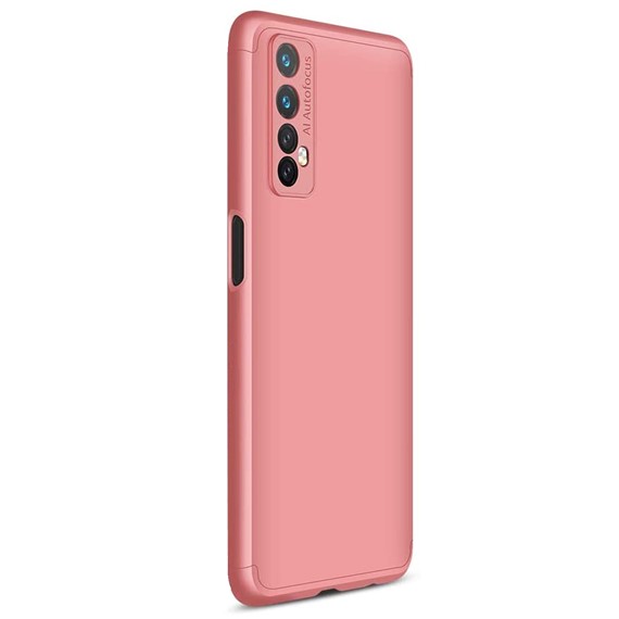 Microsonic Realme 7 Kılıf Double Dip 360 Protective Rose Gold 2