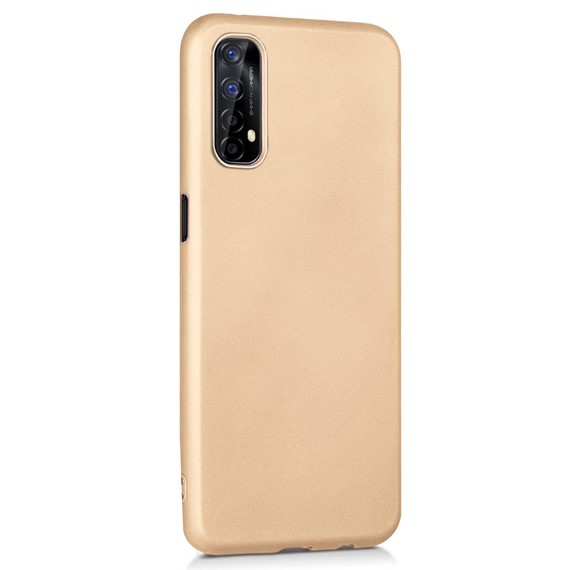 Microsonic Matte Silicone Realme 7 Kılıf Gold 2