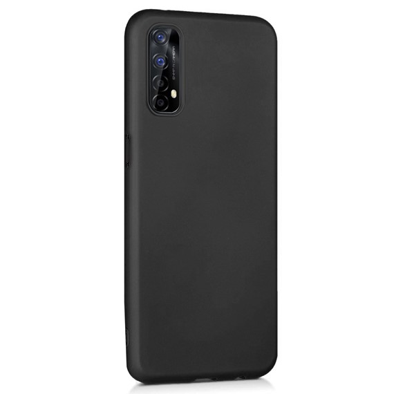 Microsonic Matte Silicone Realme 7 Kılıf Siyah 2