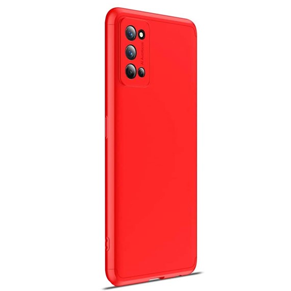 Microsonic Realme 7 Pro Kılıf Double Dip 360 Protective Kırmızı 2