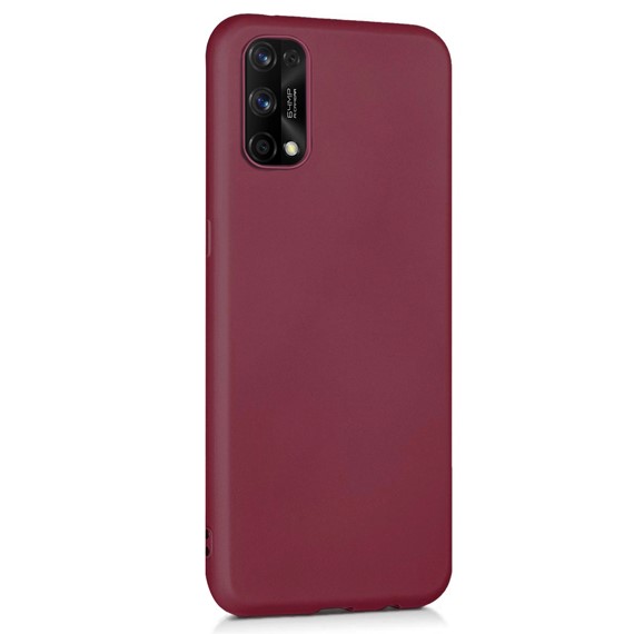 Microsonic Matte Silicone Realme 7 Pro Kılıf Mor 2