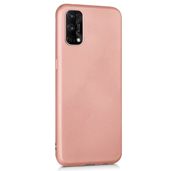 Microsonic Matte Silicone Realme 7 Pro Kılıf Rose Gold 2