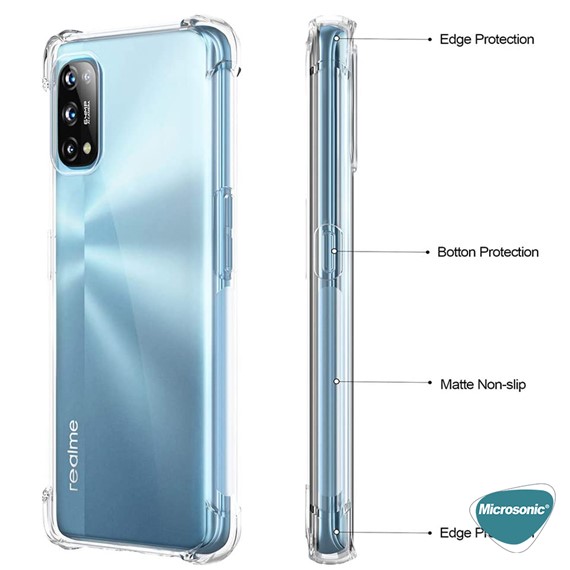 Microsonic Realme 7 Pro Kılıf Shock Absorbing Şeffaf 4