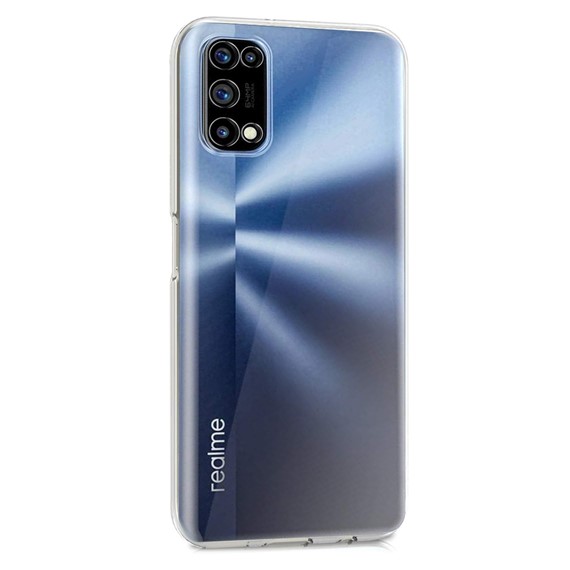 Microsonic Realme 7 Pro Kılıf Transparent Soft Beyaz 2