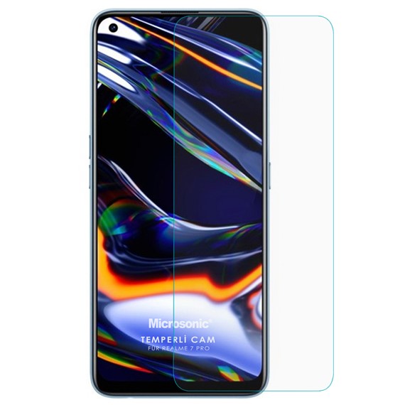 Microsonic Realme 7 Pro Tempered Glass Cam Ekran Koruyucu 2