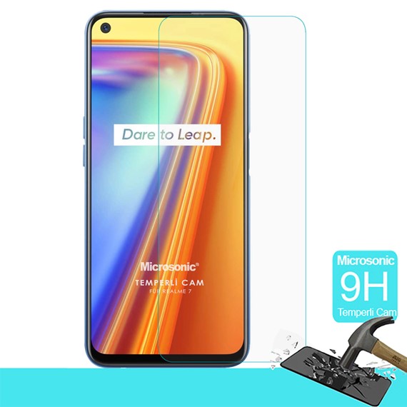 Microsonic Realme 7 Tempered Glass Cam Ekran Koruyucu 1