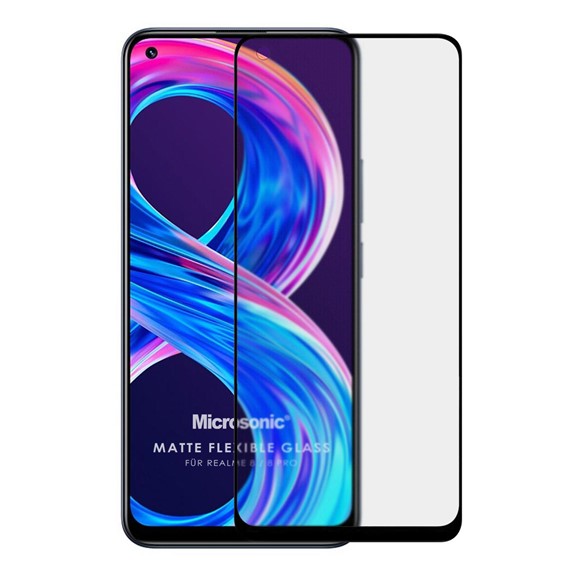 Microsonic Realme 8 Pro Seramik Matte Flexible Ekran Koruyucu Siyah 2