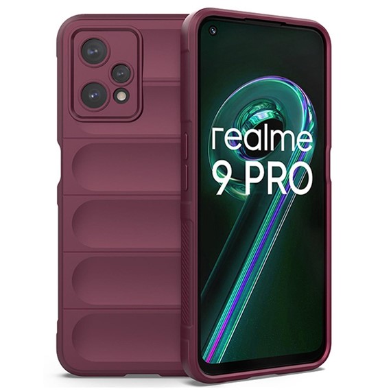 Microsonic Realme 9 Pro 5G Kılıf Oslo Prime Bordo 2