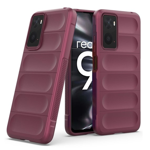 Microsonic Realme 9i 4G Kılıf Oslo Prime Bordo 2