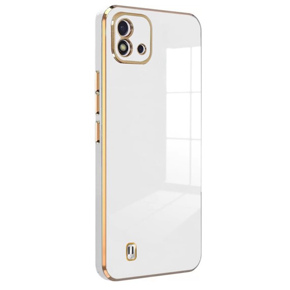 Microsonic Realme C11 2021 Kılıf Olive Plated Beyaz 1