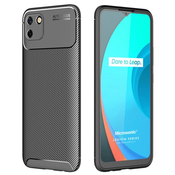 Microsonic Realme C11 Kılıf Legion Series Siyah 1