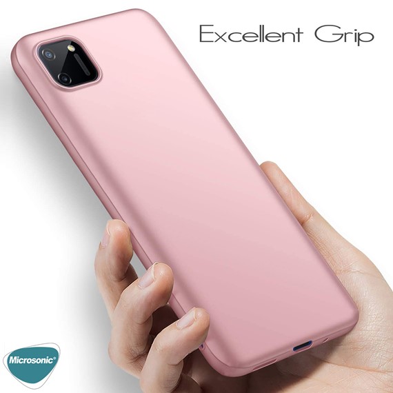 Microsonic Matte Silicone Realme C11 Kılıf Kırmızı 5