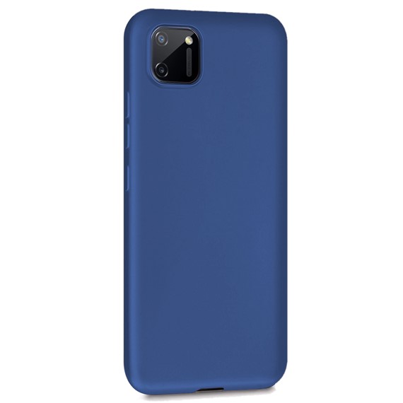 Microsonic Matte Silicone Realme C11 Kılıf Lacivert 2