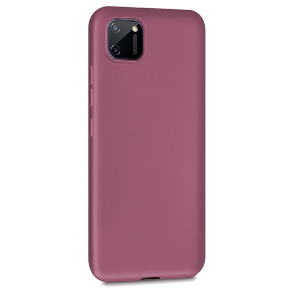 Microsonic Matte Silicone Realme C11 Kılıf Mor 2