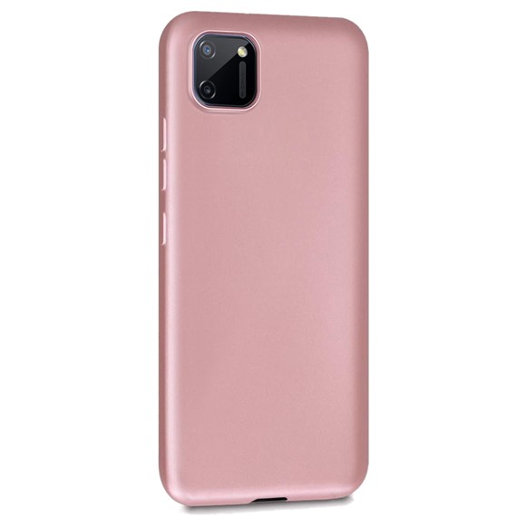 Microsonic Matte Silicone Realme C11 Kılıf Rose Gold 2