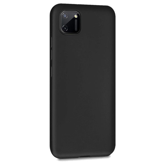 Microsonic Matte Silicone Realme C11 Kılıf Siyah 2