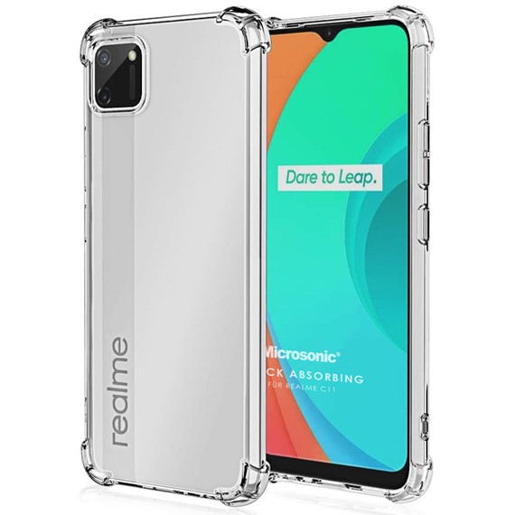 Microsonic Realme C11 Kılıf Shock Absorbing Şeffaf 1