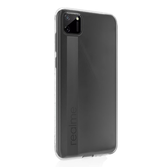 Microsonic Realme C11 Kılıf Transparent Soft Beyaz 2