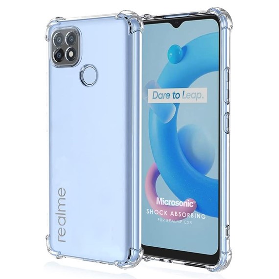 Microsonic Realme C25 Kılıf Shock Absorbing Şeffaf 1