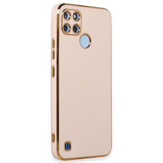 Microsonic Realme C25Y Kılıf Olive Plated Pembe 1