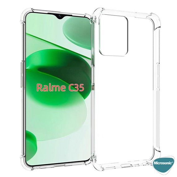 Microsonic Realme C35 Kılıf Shock Absorbing Şeffaf 5