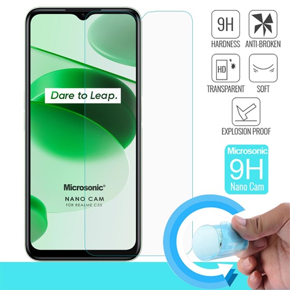 Microsonic Realme C35 Nano Glass Cam Ekran Koruyucu 1