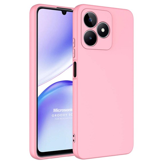 Microsonic Realme C53 Kılıf Groovy Soft Pembe 1