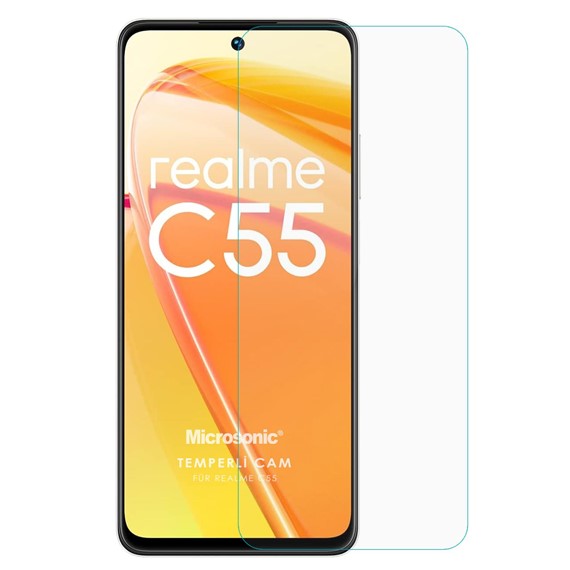 Microsonic Realme C55 Tempered Glass Cam Ekran Koruyucu 1
