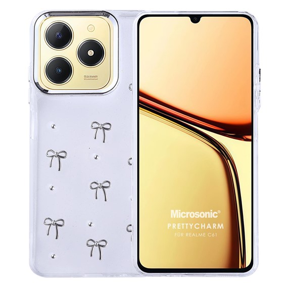 Microsonic Realme C61 Kılıf PrettyCharm Bow 1