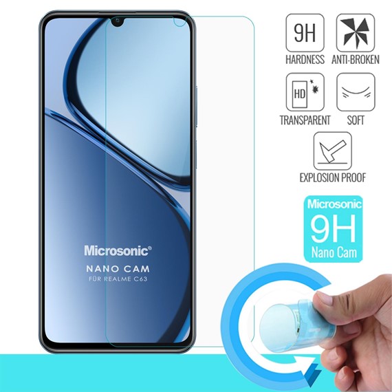 Microsonic Realme C63 Nano Glass Cam Ekran Koruyucu 2