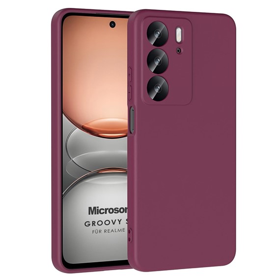 Microsonic Realme C75 Kılıf Groovy Soft Mor 1
