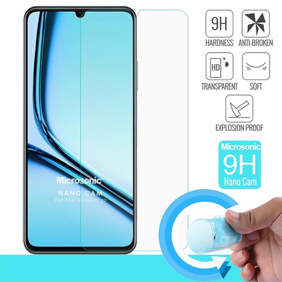 Microsonic Realme Note 50 Nano Glass Cam Ekran Koruyucu 2
