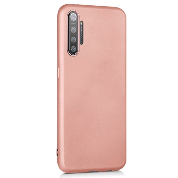 Microsonic Matte Silicone Realme XT Kılıf Rose Gold 2