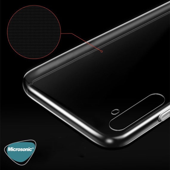 Microsonic Realme XT Kılıf Transparent Soft Beyaz 4