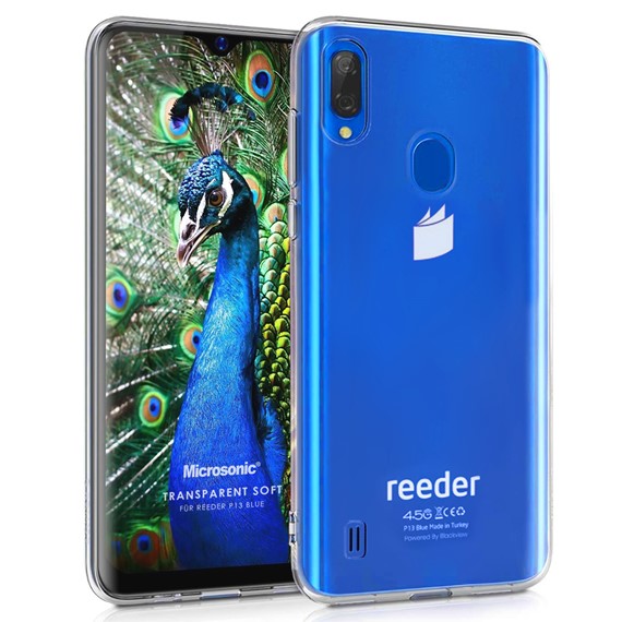 Microsonic Reeder P13 Blue Kılıf Transparent Soft Beyaz 1