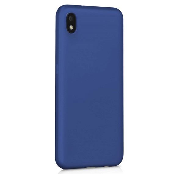 Microsonic Matte Silicone Samsung Galaxy A01 Core Kılıf Lacivert 2