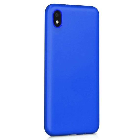 Microsonic Matte Silicone Samsung Galaxy A01 Core Kılıf Mavi 2