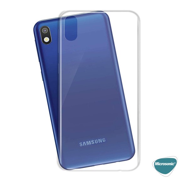 Microsonic Samsung Galaxy A01 Core Kılıf Transparent Soft Beyaz 3