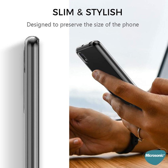 Microsonic Samsung Galaxy A01 Core Kılıf Transparent Soft Beyaz 4