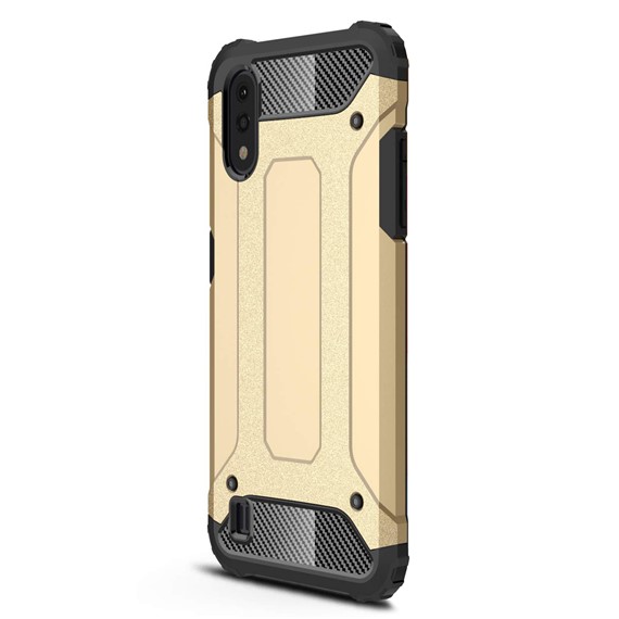 Microsonic Samsung Galaxy A01 Kılıf Rugged Armor Gold 2