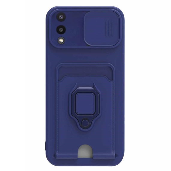 Microsonic Samsung Galaxy A02 Kılıf Multifunction Silicone Lacivert 2
