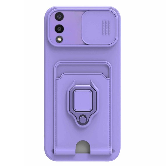 Microsonic Samsung Galaxy A02 Kılıf Multifunction Silicone Lila 2