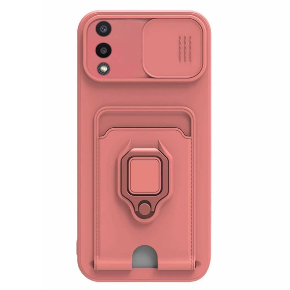 Microsonic Samsung Galaxy A02 Kılıf Multifunction Silicone Pembe 2