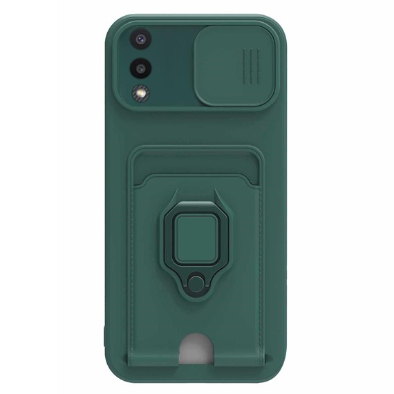 Microsonic Samsung Galaxy A02 Kılıf Multifunction Silicone Yeşil 2