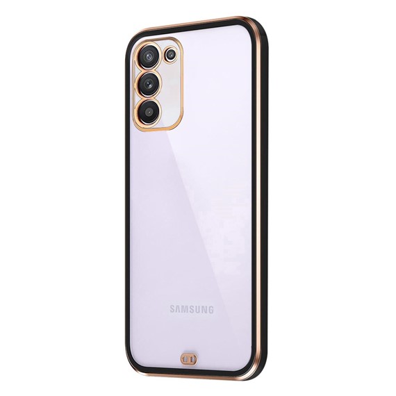 Microsonic Samsung Galaxy A02S Kılıf Laser Plated Soft Siyah 2