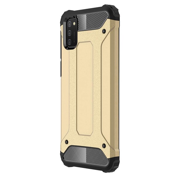 Microsonic Samsung Galaxy A02s Kılıf Rugged Armor Gold 2