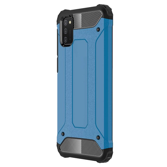 Microsonic Samsung Galaxy A02s Kılıf Rugged Armor Mavi 2