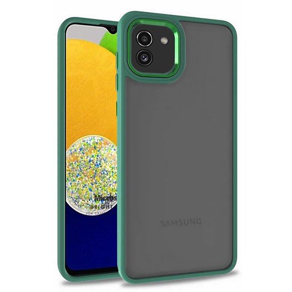 Microsonic Samsung Galaxy A03 Kılıf Bright Planet Yeşil 1