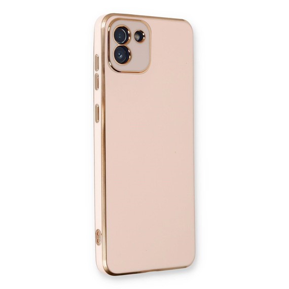 Microsonic Samsung Galaxy A03 Kılıf Olive Plated Pembe 1