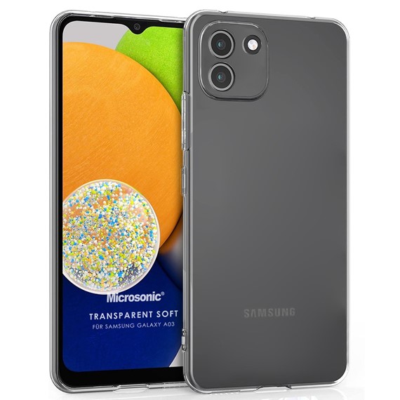 Microsonic Samsung Galaxy A03 Kılıf Transparent Soft Şeffaf 1